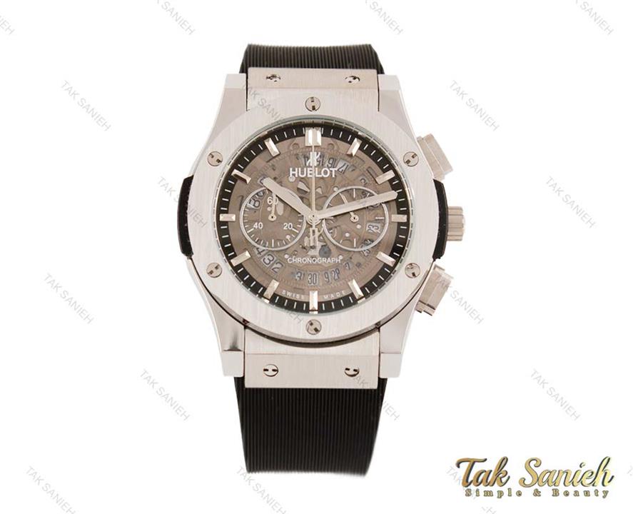 ساعت هابلوت مردانه سه موتوره سیلور اسکلتون Hublot-3602-G